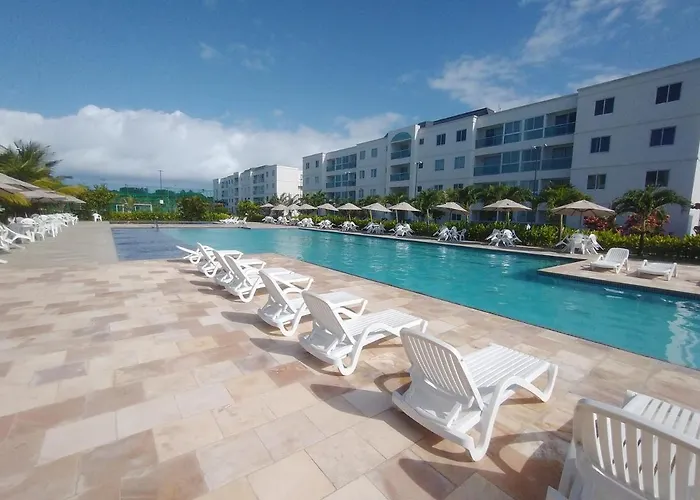 Palm Village Acqua - Apartamento Premium - Em frente à piscina - Porto de Galinhas